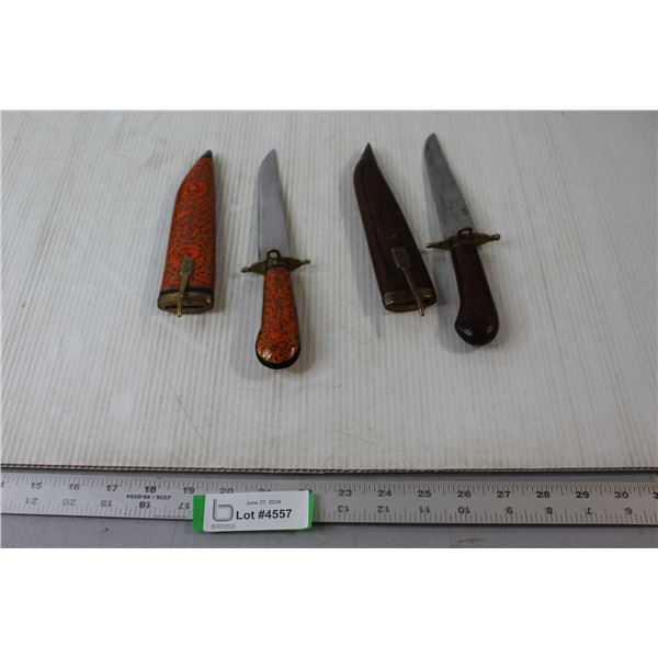 (2) Decorative Knives with Covers