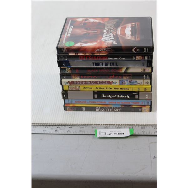 (10) DVD's - Speed Demon, Touch of Evil