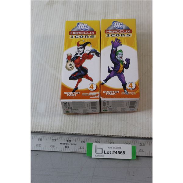 (2) DC Heroclix Icon Figurines