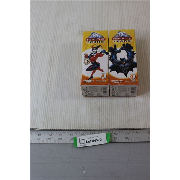 (2) DC Heroclix Icon Figurines