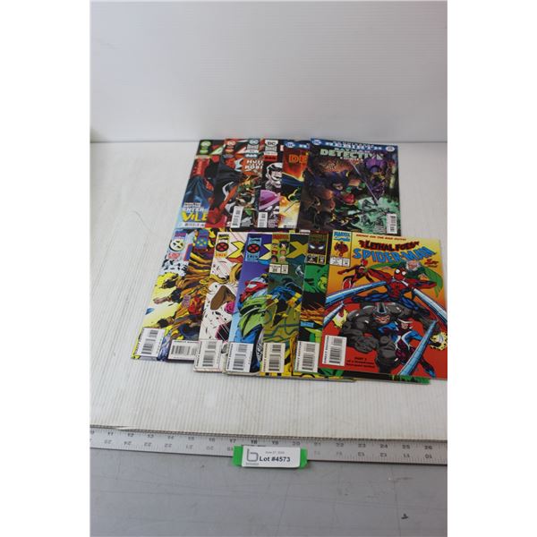 (13) Comic Books - Batman Detective, Spider-Man