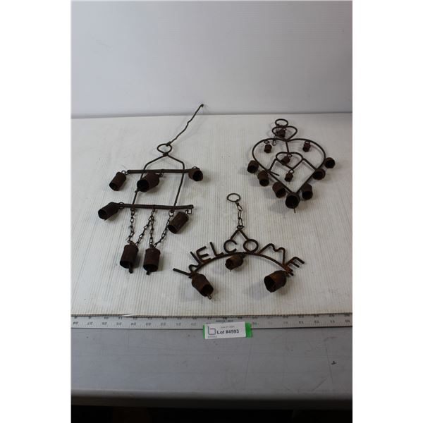 (3) Vintage Sets of Gate/Garden Bells
