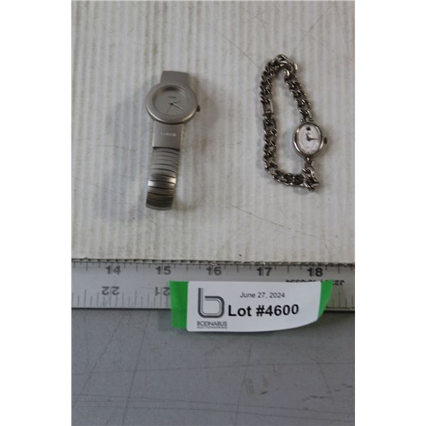 (2) Silver Ladies Watches - Storm, Horus, Working