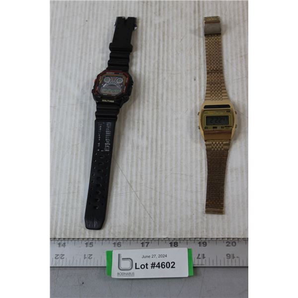 (2) Vintage Digital Watches - Working