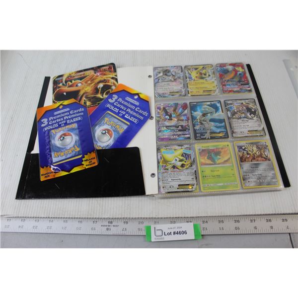 Pokemon Cards in Black Folder