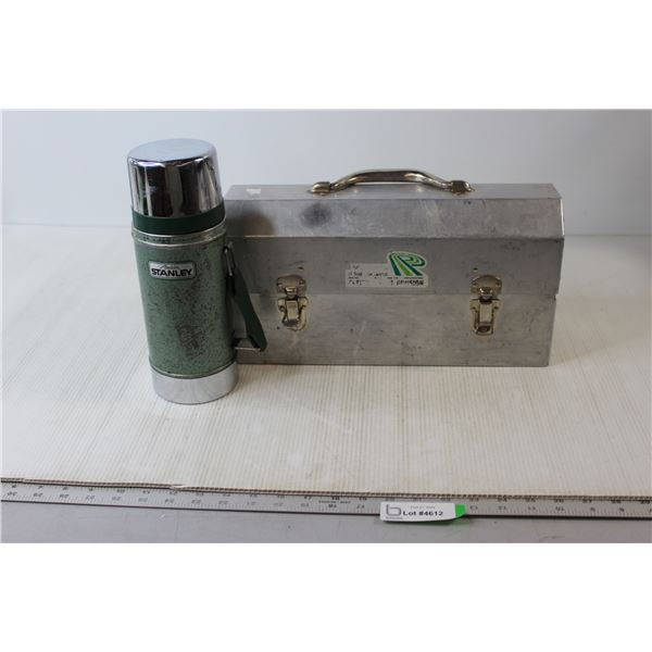 Stanley Thermos in Vintage Metal Lunch Box