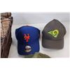 Image 2 : (3) New Baseball Caps, Wicker Basket