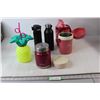 Image 1 : (2) Thermoses, (2) Insulates Water Bottles, Misc.