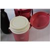 Image 6 : (2) Thermoses, (2) Insulates Water Bottles, Misc.