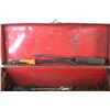 Image 2 : Metal Tool Box w/Contents (tool box has dents) - Nuts & Bolts - Vice grips - Small Prybars - Misc. I