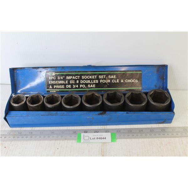 8 Piece 3/4" Impact Socket Set