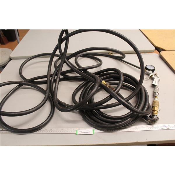 Air Line (has splits & tape - nozzle w/gauge)