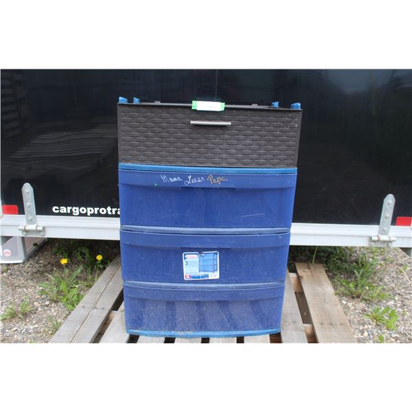 **Plastic Storage Container w/4 Drawers (31" tall)