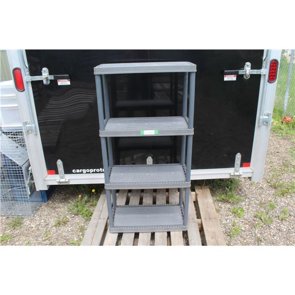 **Plastic Storage Shelving (4 Shelves 24"w x 12'd x 48"h)