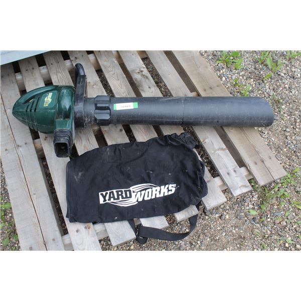 **Yard Works Leaf Blower Vacuum w/Sholder Strap Bag (working)