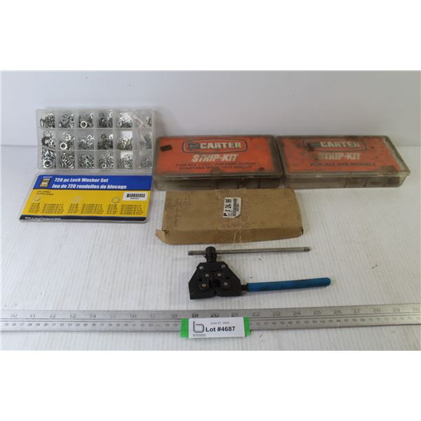 Power Fist Lock Washer Set - (2) Carter Strip Kit - Chain Breaker