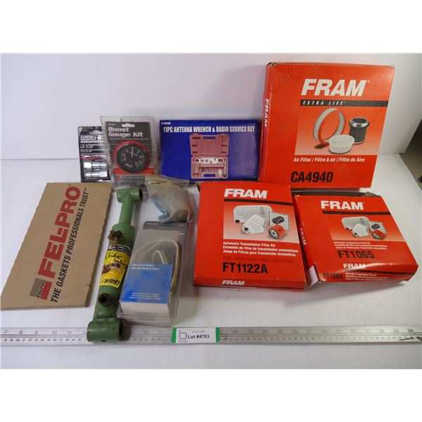 (2) Transmission Filter Kits,11pc. Wrench & Radio Set, Trailer Wiring Kit and more as pictured