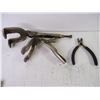 Image 5 : (3) Tinsnips, Mallet, Clutch Tool, Clamp Vise Grip and Small Tin Snip