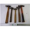 Image 1 : (4) Ball Peen Hammers and (1) Claw Hammer