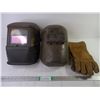 Image 1 : (2) Welding Helmets and Pair of Welding Gloves