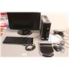 Image 1 : Desktop Computer System - CPU, Monitor, Keyboard, Mouse - As is