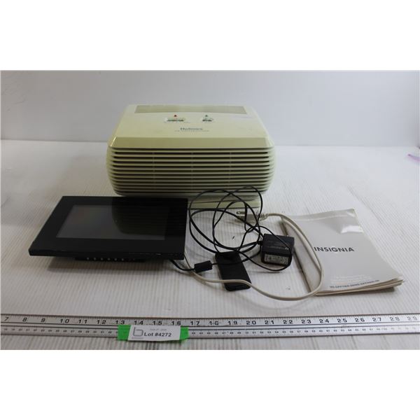Holmes Air Purifier, Insignia Changing Picture Frame - Both Untested