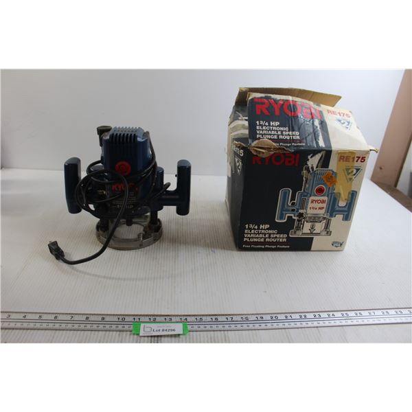 Ryobi 1 3/4 HP Electronic Variable Speed Plunge Router
