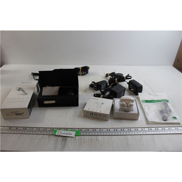 Earbuds - Untested, Assorted Cords, Misc.