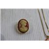 Image 3 : Vintage West Germany Scarf Clip, Cameo Jewelry