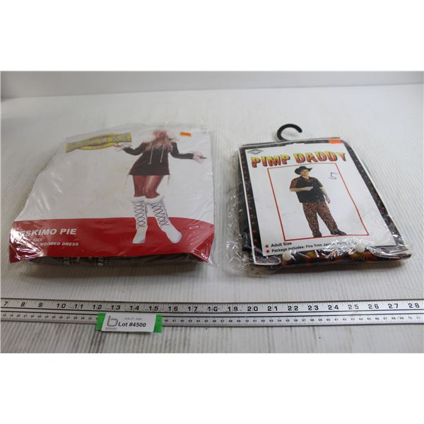 (2) Halloween Costumes - Eskimo Pie , Pimp Daddy, Both As Is