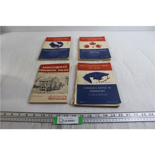 (3) Canadian Army At War Books, Saskatchewan Provincial Police Booklet