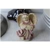 Image 2 : (4) Large Bowls - Intimate Statue - Angel Ornament - Hpa Baro Thermo Hydo Meter