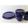 Image 3 : Set of Blue Dishes - Plates - Cups - Bowls