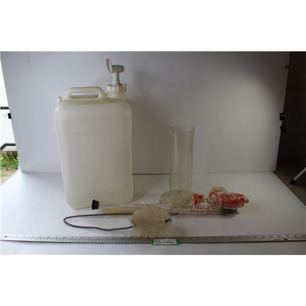 Plastic Water Jug - Rain Gauge - Syphon Pump - Tube Brush
