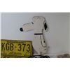 Image 2 : Alberta License Plate - Wooden Snoopy Cut-Out - Assorted Cables - Misc. Items