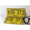 Image 3 : Alberta License Plate - Wooden Snoopy Cut-Out - Assorted Cables - Misc. Items