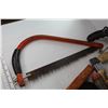 Image 2 : Gloves Ear Protection - (3) Hacksaws - Branch Saw - Misc. Hand Tools - Misc. Items