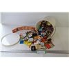 Image 1 : Plastic Pail of Assorted Paper Matches