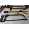 Image 5 : Hatchet - Hammer - Hack Saw - Assorted Hand Tools - Tie Wire Holder/Reel - Steering Wheel Lock (no k