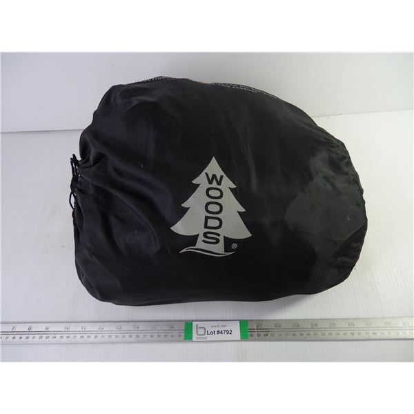 Woods Twin Size Air Bed with built in pump, excellent Condition-untested