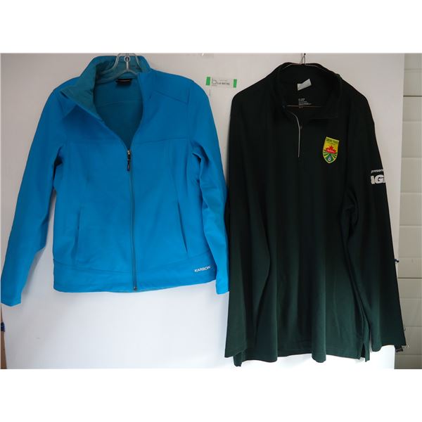 (1) Karbon Zip Up-Size Medium and XL Curling Trials Pullover