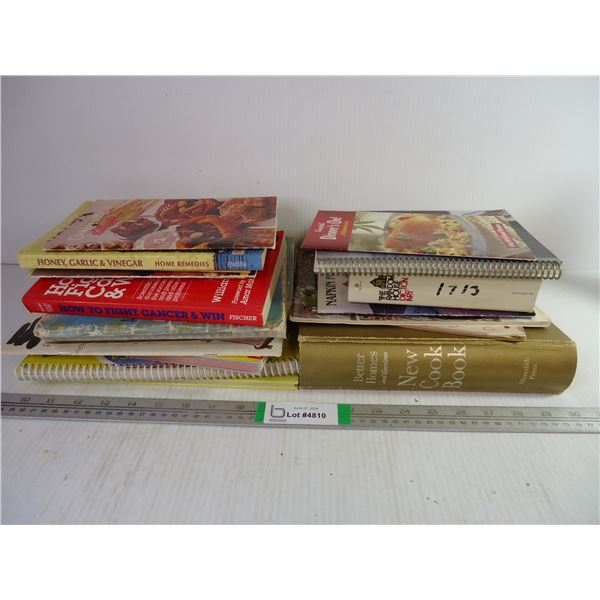 Lot of Assorted Literature-Mostly Cooking and Health