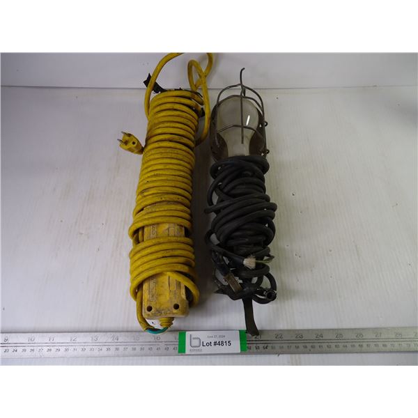 (2) Work Lights-Yellow one works, the other hooks to battery untested