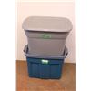 Image 1 : *(2) Rubbermaid Totes 18 Gal. Size with Lids