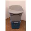 Image 2 : *(2) Rubbermaid Totes 18 Gal. Size with Lids