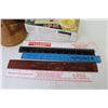 Image 6 : Illuminated Magnifier - Vintage Paper Towel Holder - Assortment of Rulers - 15" Match Package - Coll