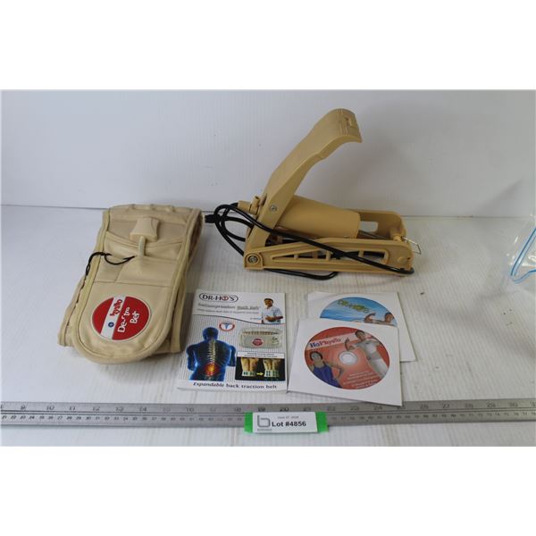 Decompression Back Belt w/Pump & DVDs (untested)