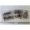 Image 1 : (4) Keyed Door Lock Sets (w/keys) - (1) Passage Door Knob Set