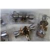 Image 3 : (4) Keyed Door Lock Sets (w/keys) - (1) Passage Door Knob Set