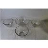 Image 5 : Yellow & White Pyrex Mixing Bowl - Glass Mixing Bowl - (4) Glass Bowls
